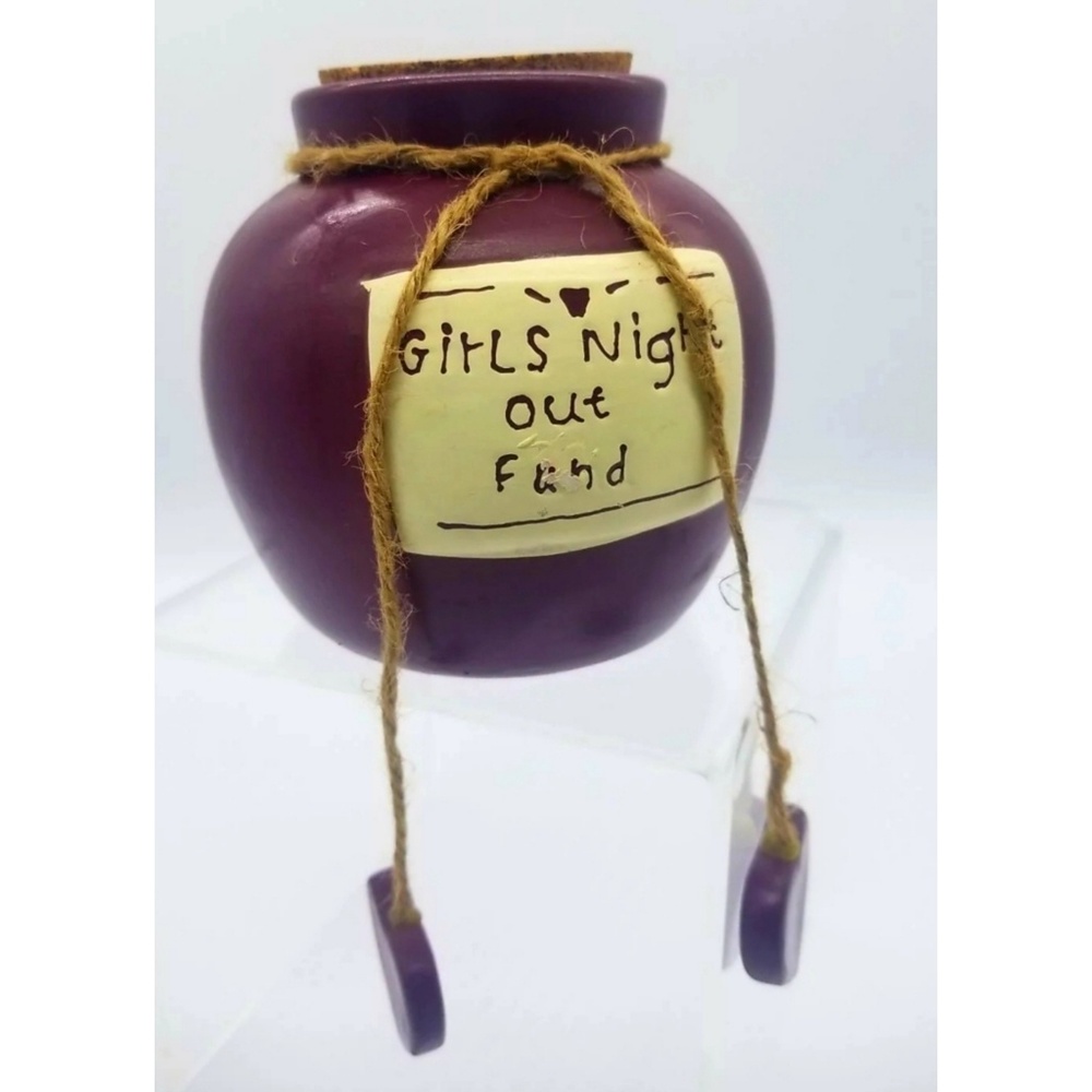 "Girls night out fund" coin bank ceramic 🤓💲